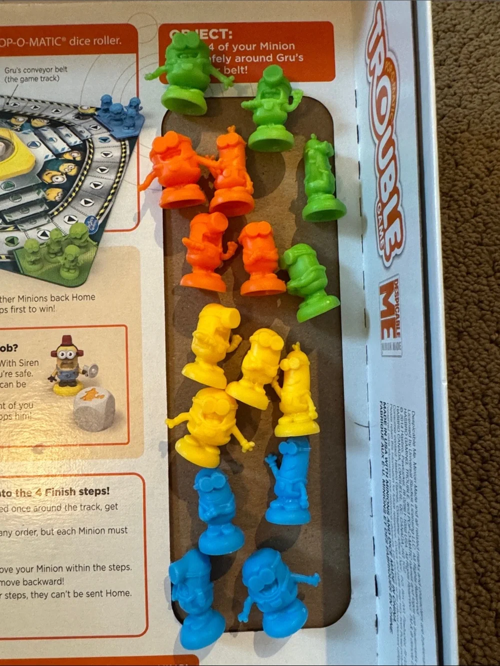 Hasbro Trouble Game - Yellow Minion Artwork